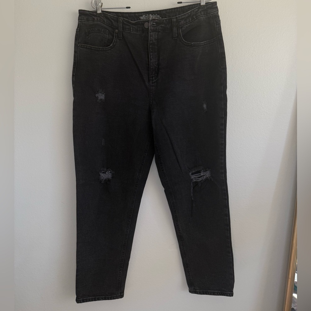 High Rise Distressed Mom Jean - Picture 6 of 11